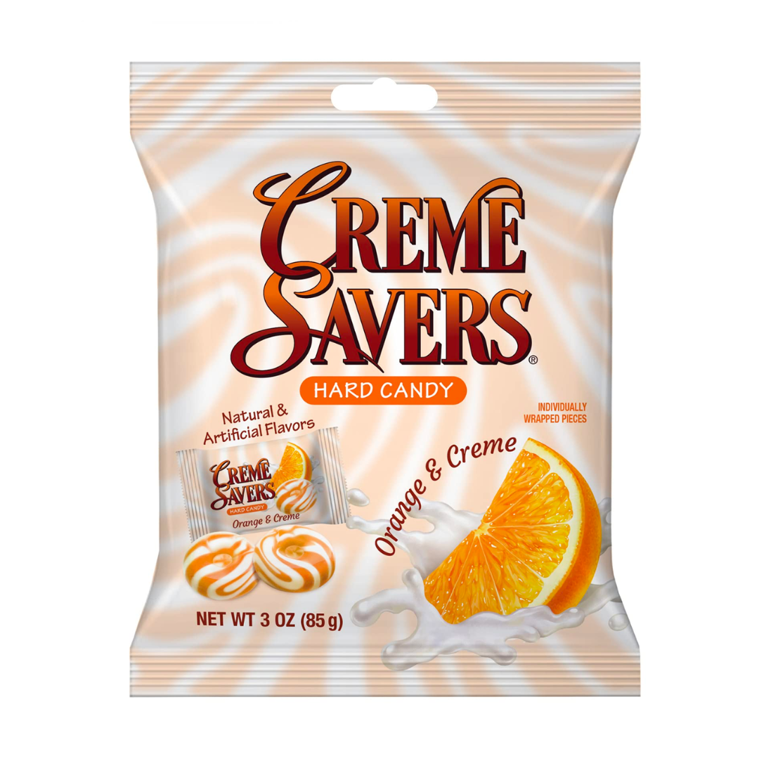 Creme Savers Hard Candy Orange & Creme (3oz) Sugarush