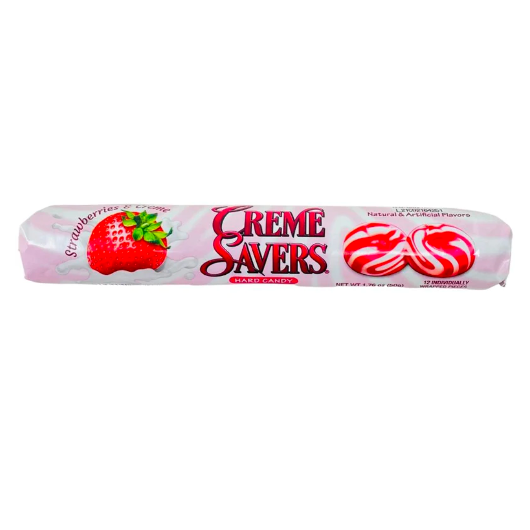Creme Savers Strawberry & Creme Hard Candy Roll (1.76oz) Sugarush