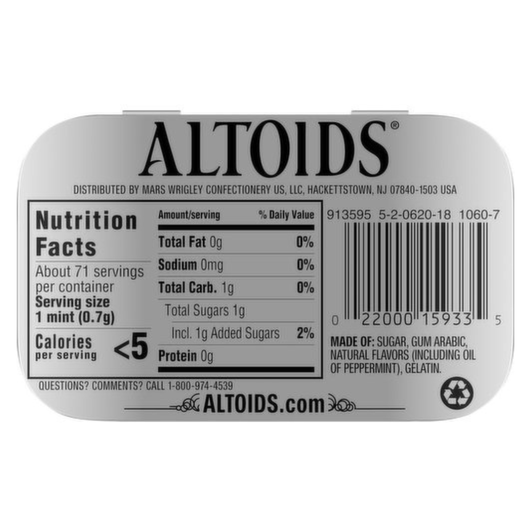 Altoids Mints Peppermint - 1.76-oz. Tin - All City Candy