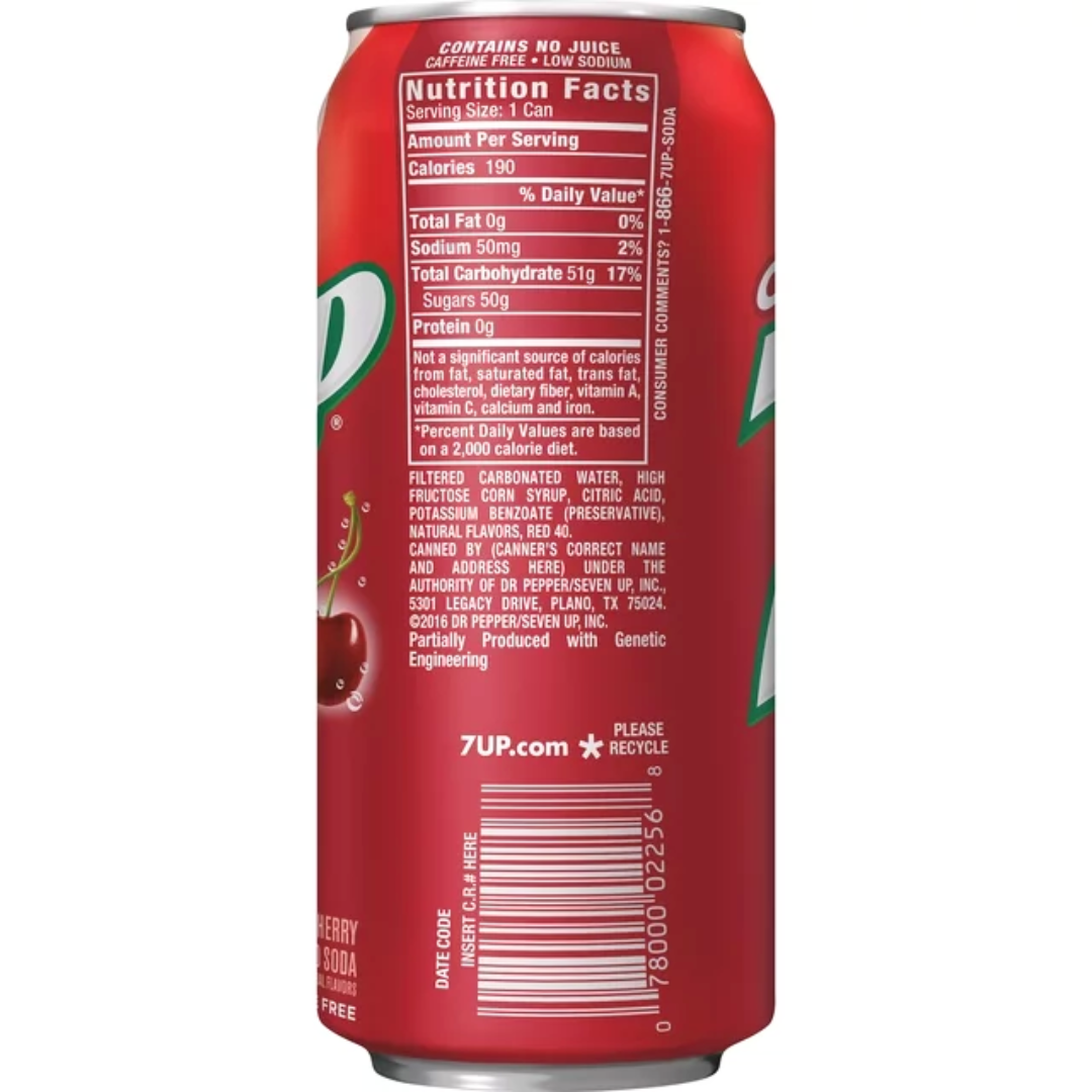 7up Cherry Can (12oz) Secondary image