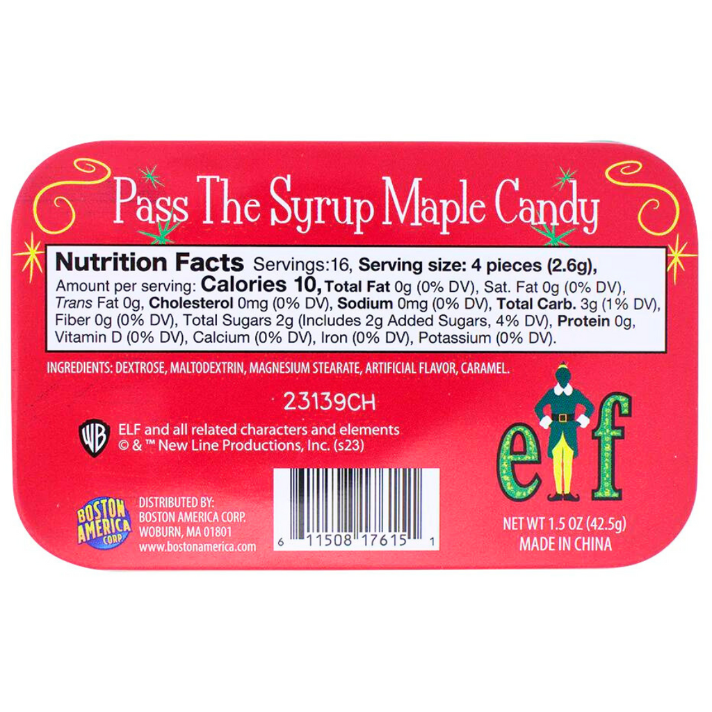 Boston America Elf Pass The Syrup Maple Candy (1.5oz)