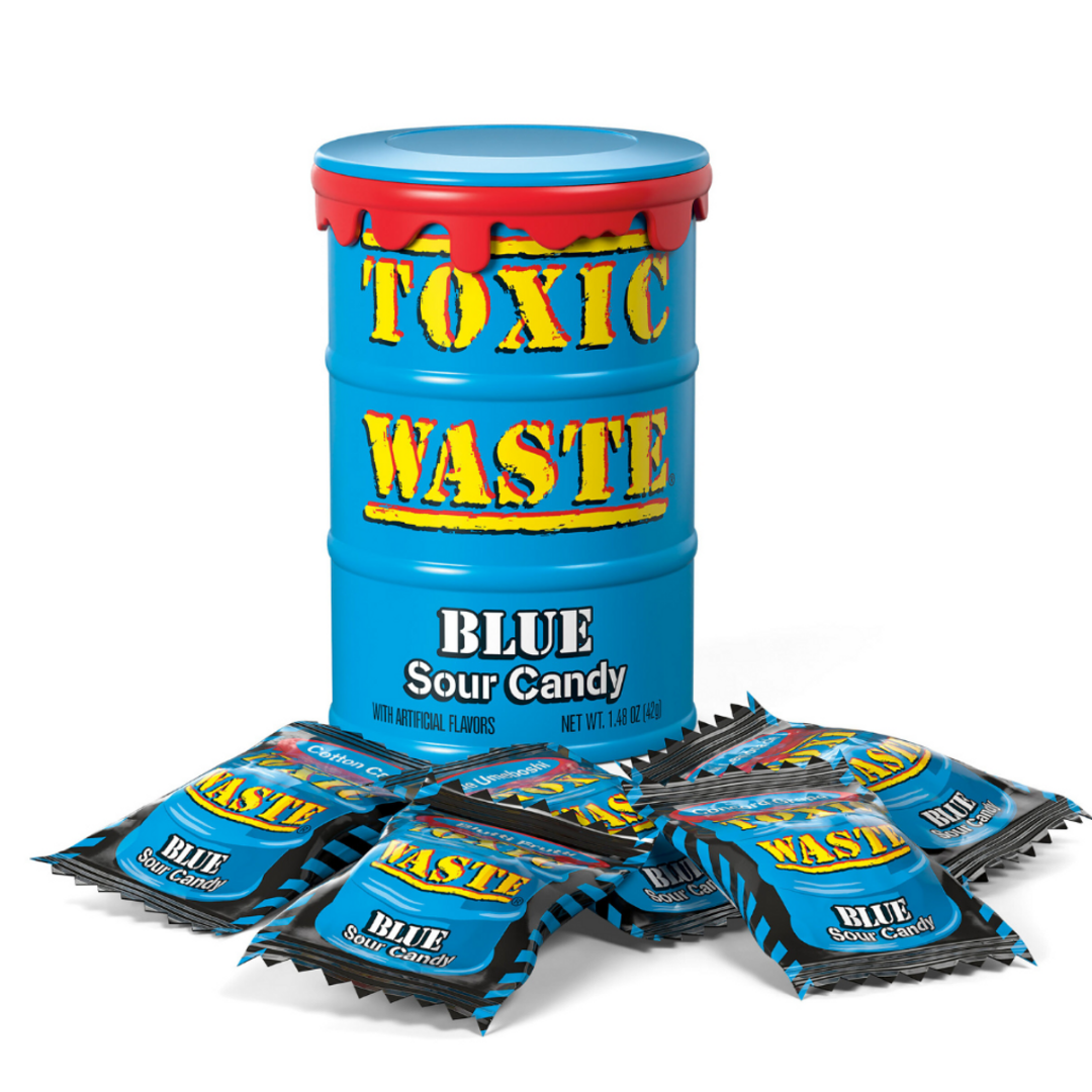 Toxic Waste Sour Blue Candy Drum (1.48oz) Main image