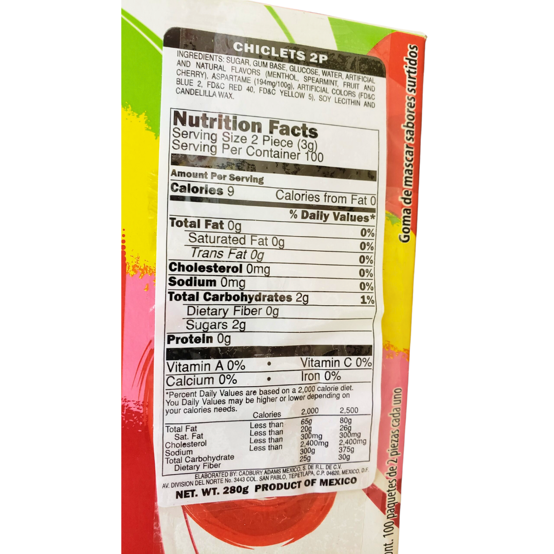 Chiclets Assorted Flavours (0.09oz) Secondary image