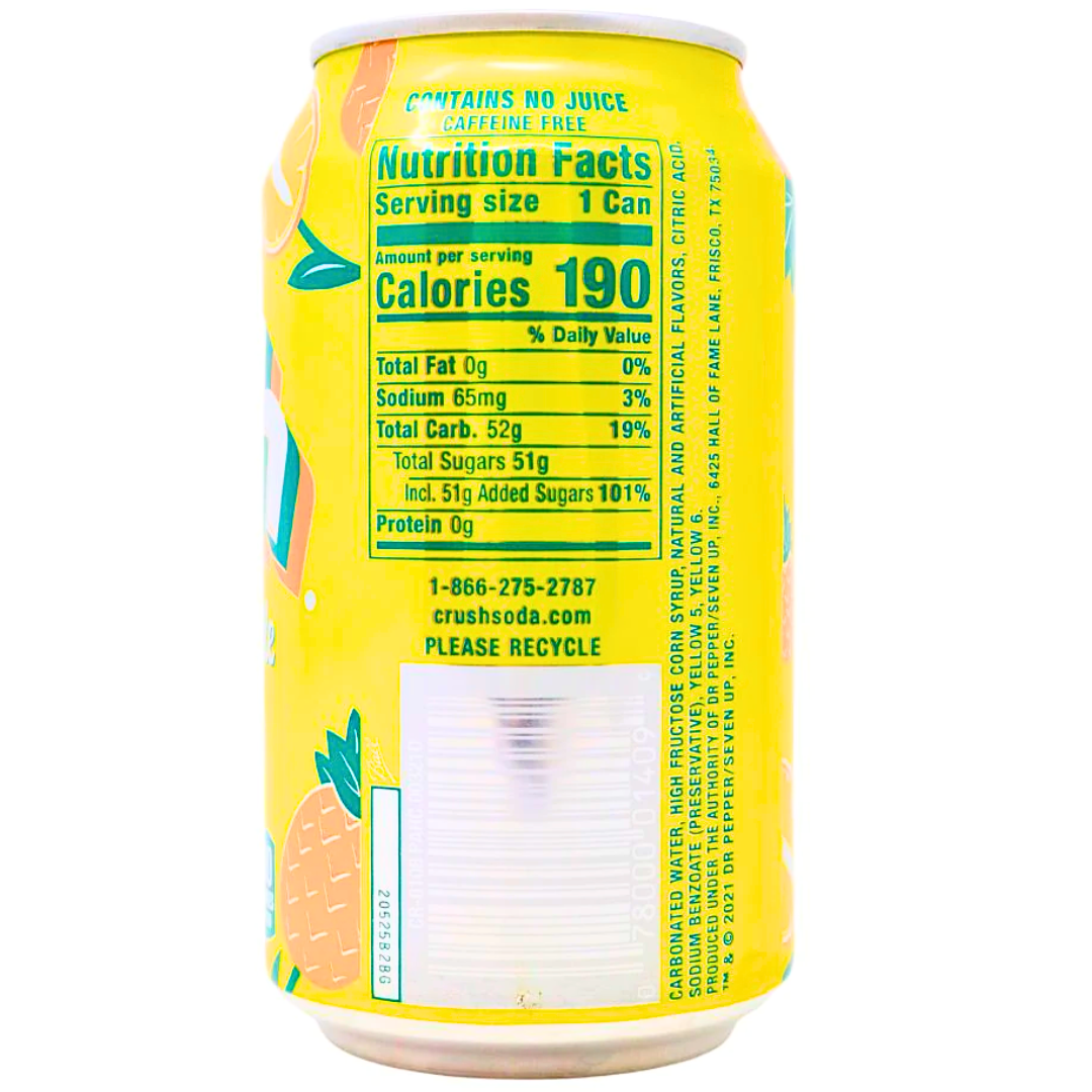 Crush Pineapple Can (12oz) Secondary image
