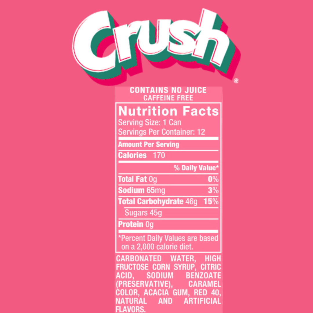 Crush Strawberry Can (12oz) Secondary image