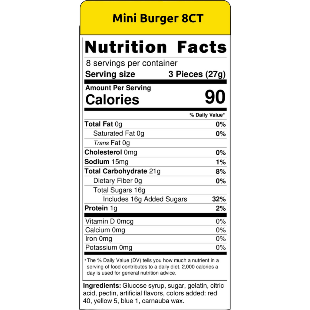 Efrutti Mini Burger (0.32oz)
