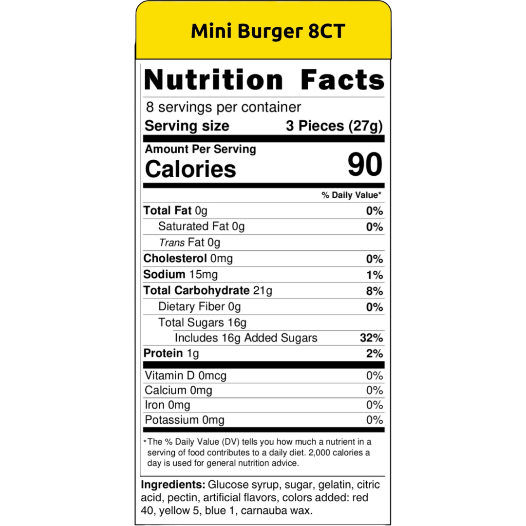 Efrutti Mini Burger (0.32oz)