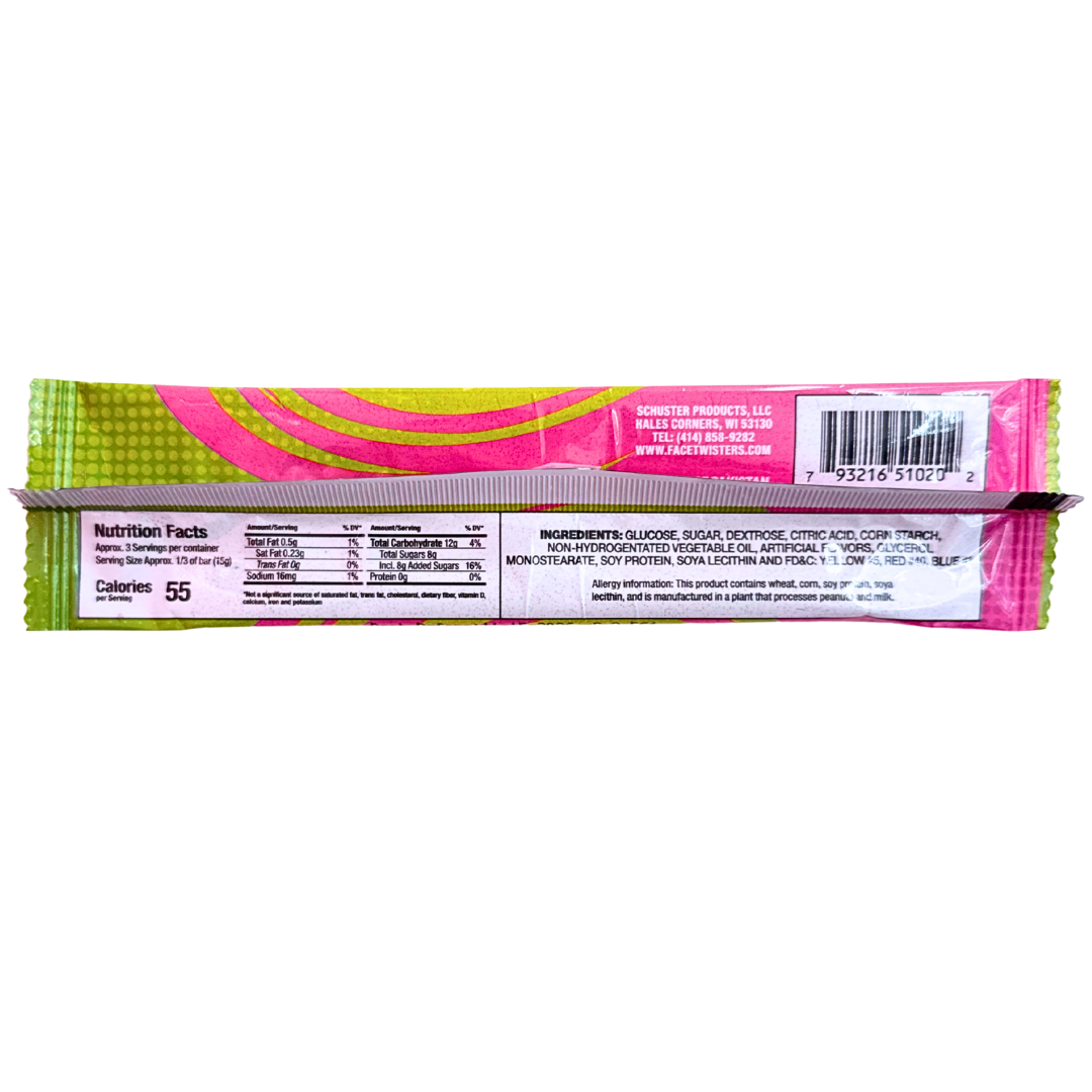 Face Twisters Sour Strawberry & Apple Taffy Combo (1.4oz) Secondary image