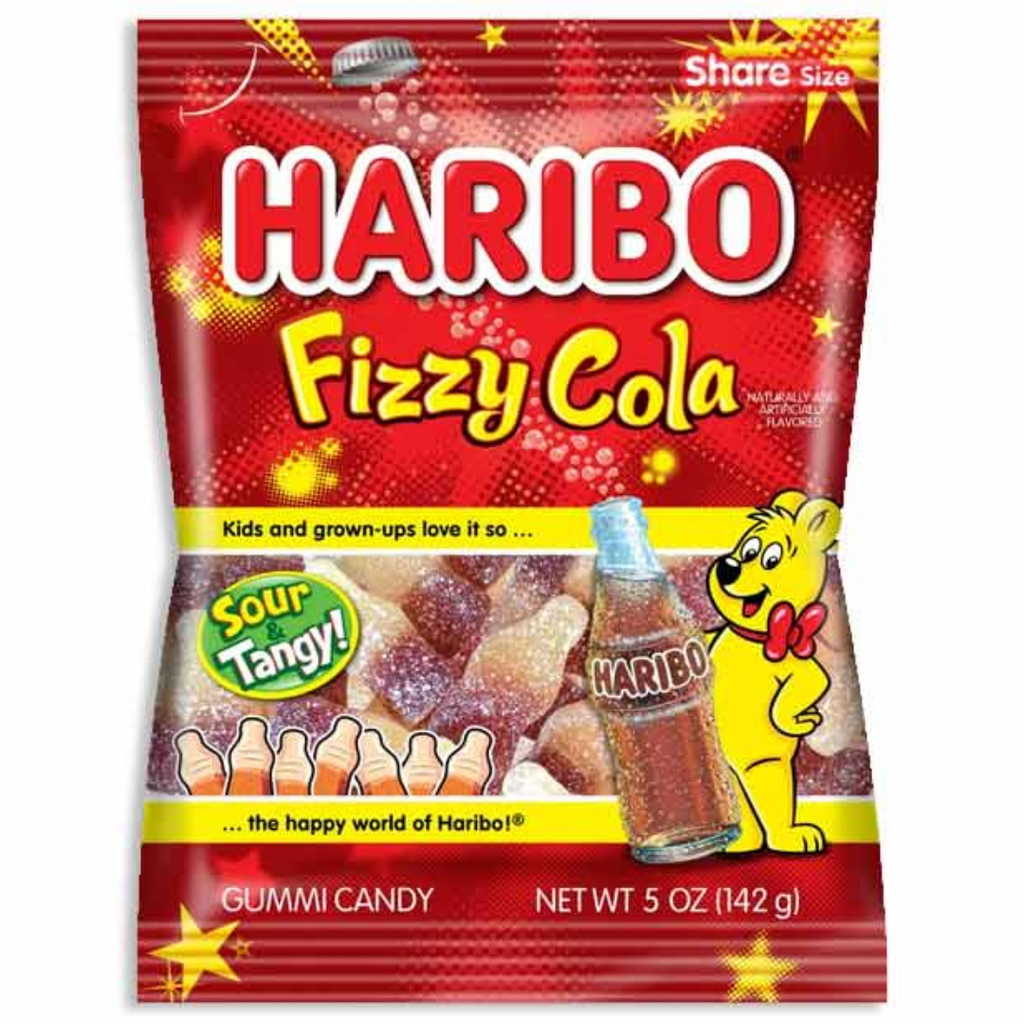 Haribo Fizzy Cola Peg Bag (4.5oz)