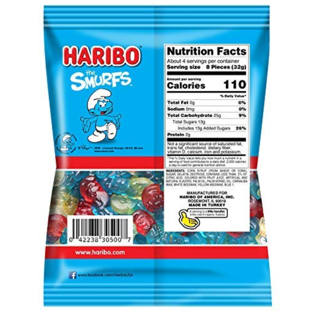 Haribo Smurfs Peg Bag (4.5oz) Secondary image