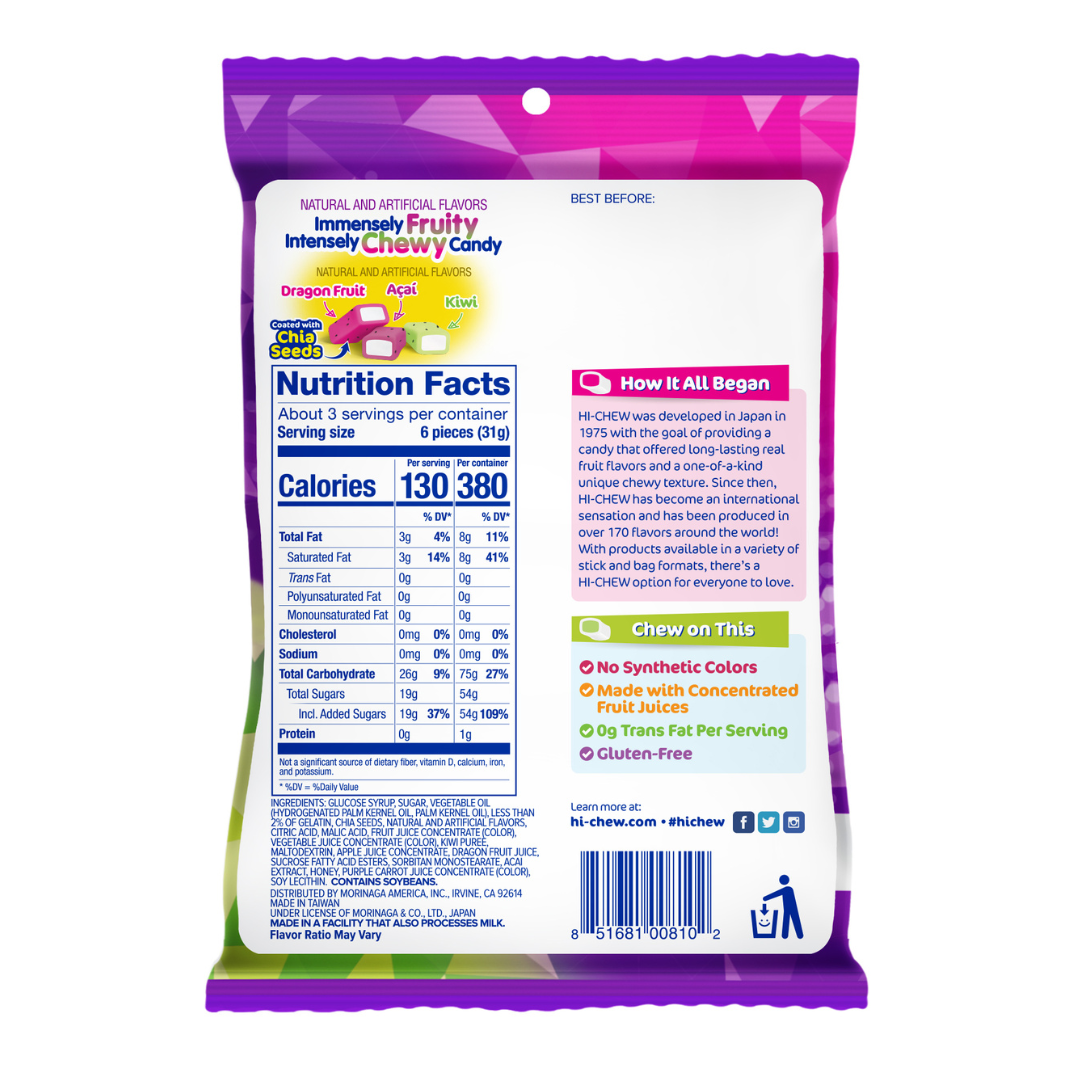 Hi-Chew Superfruit Mix Peg Bag (3.17oz)