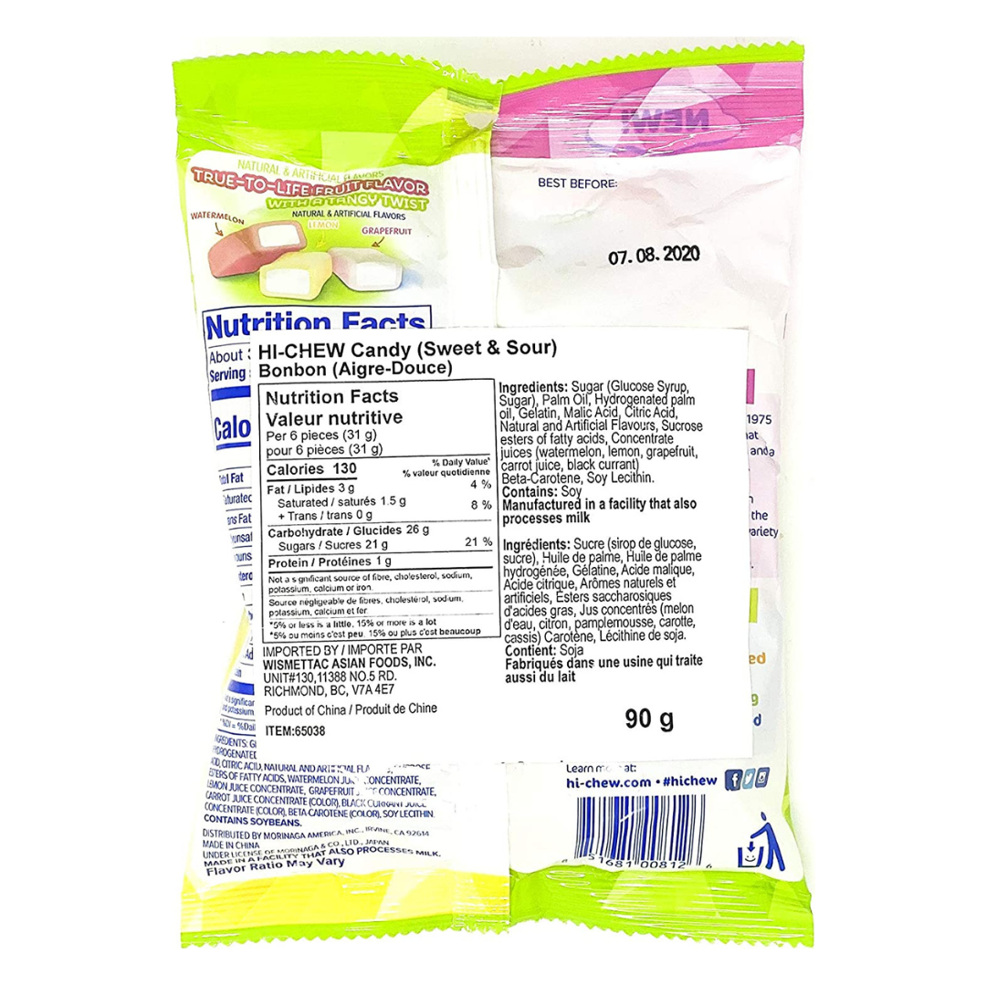 Hi-Chew Sweet & Sour Mix Peg Bag (3.17oz)