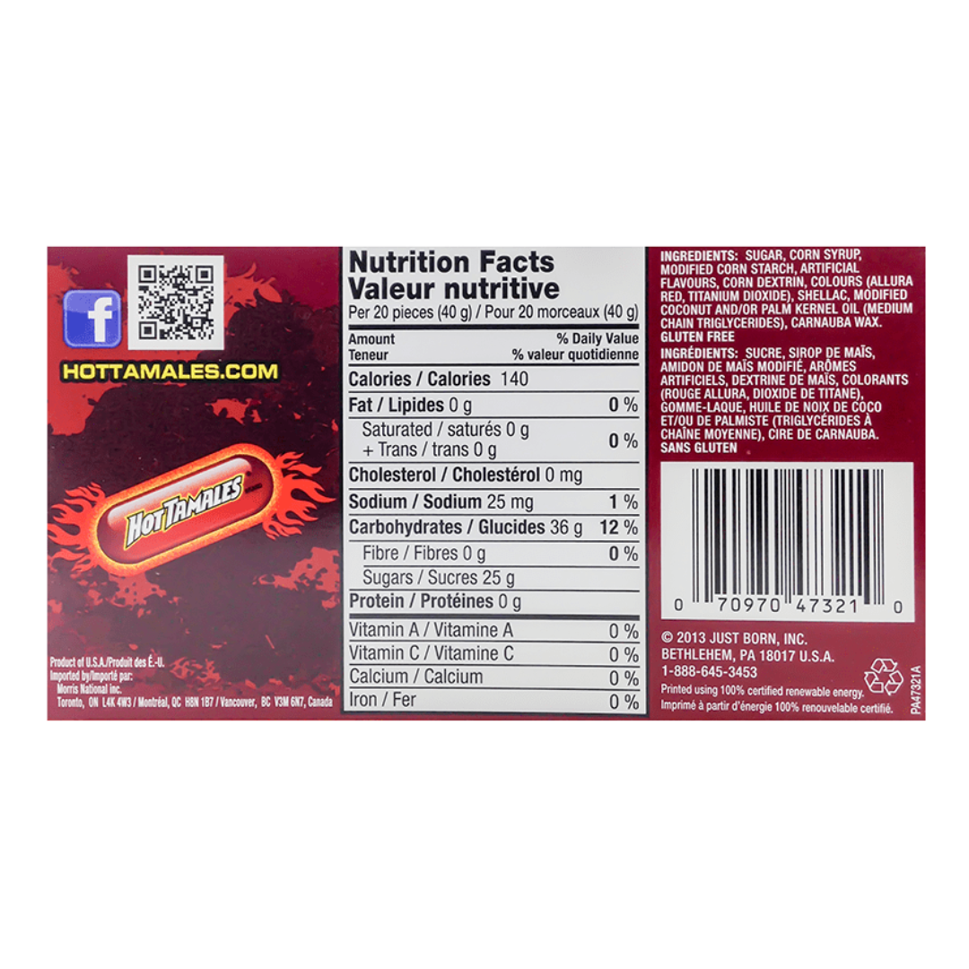 Hot Tamales Candy Theatre Box (3.5oz)