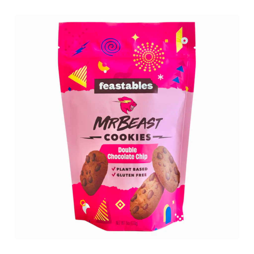 Mr.Beast Feastables Double Chocolate Chip Cookies (6oz)