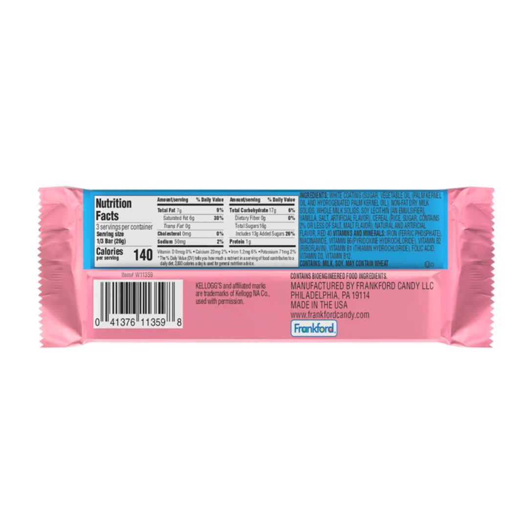 Kellogg's Rice Krispies Strawberry Flavoured Candy Bar (2.75oz) Secondary image