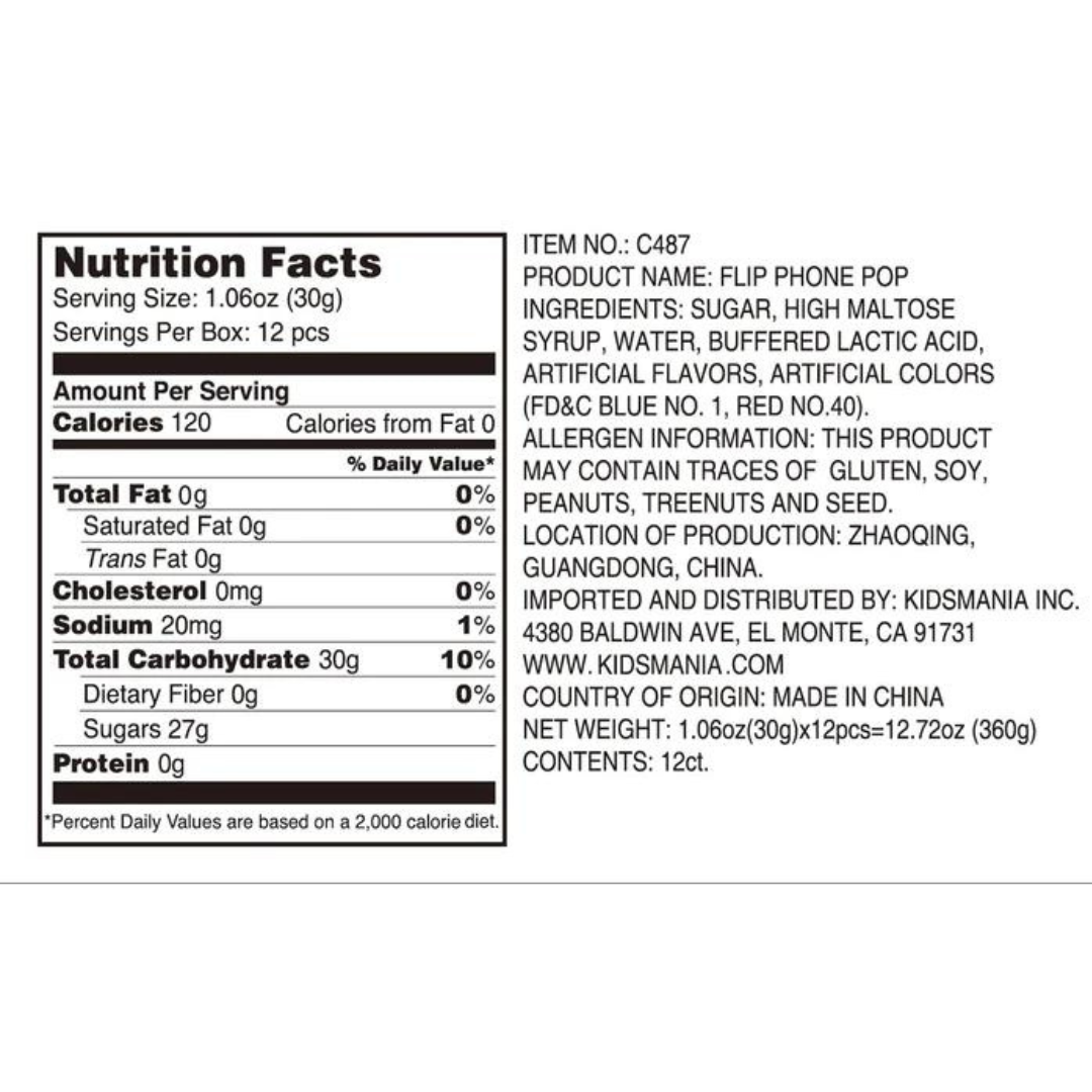 Kidsmania Flip Phone Pop (1.06oz) Secondary image