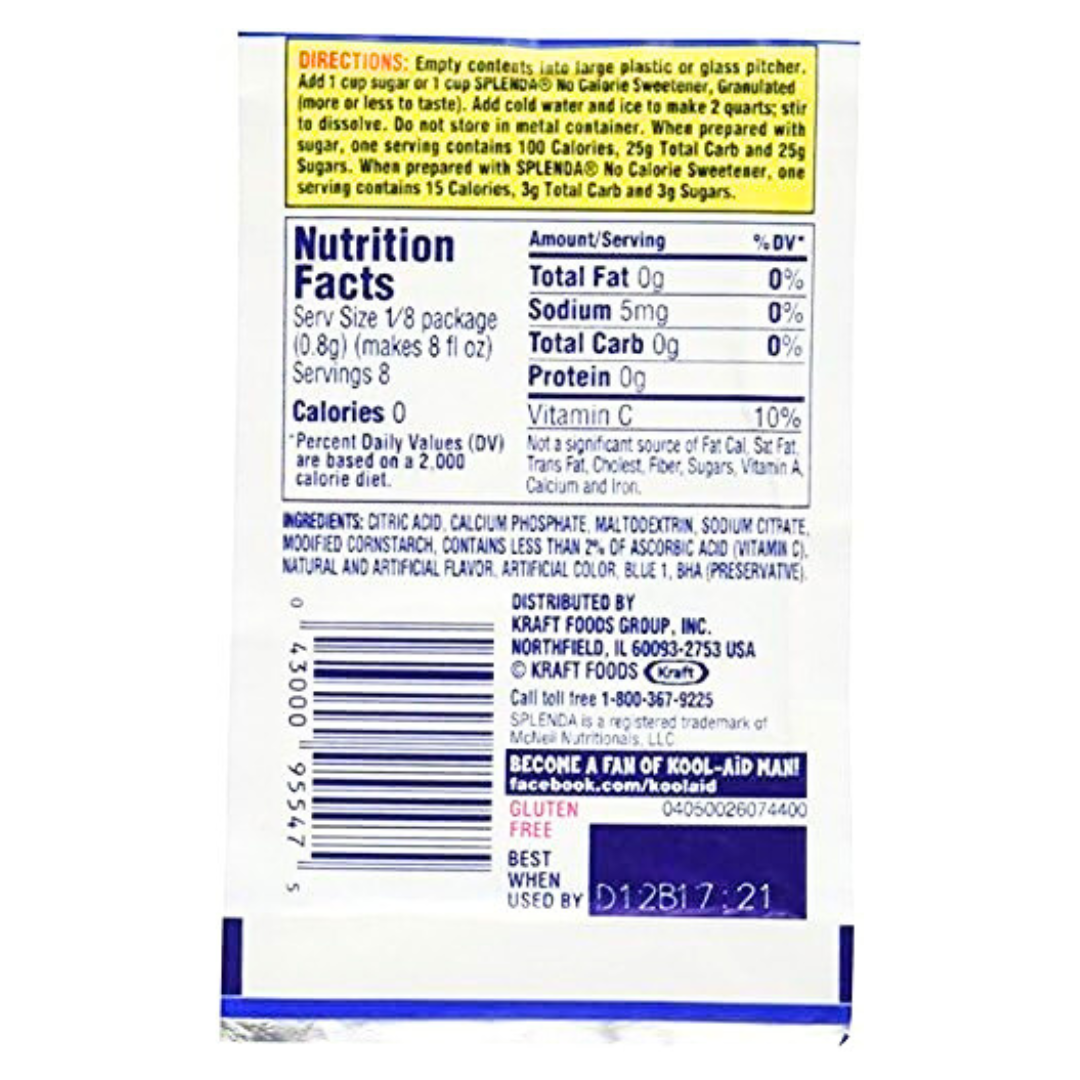 Kool-Aid Blue Raspberry Lemonade (0.22oz)
