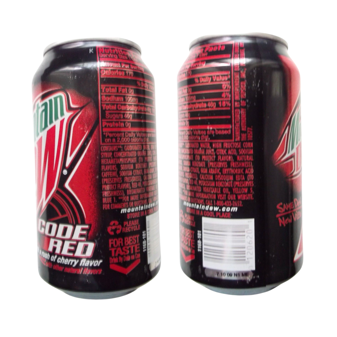 Mountain Dew Code Red Can (12oz) Secondary image