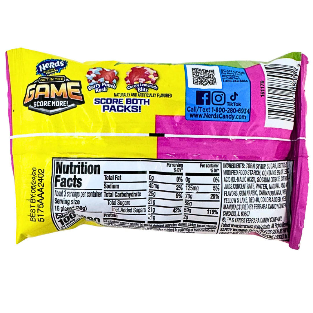 Nerds Gummy Clusters Cherry Lemonade Blitz Share Pouch (3oz)
