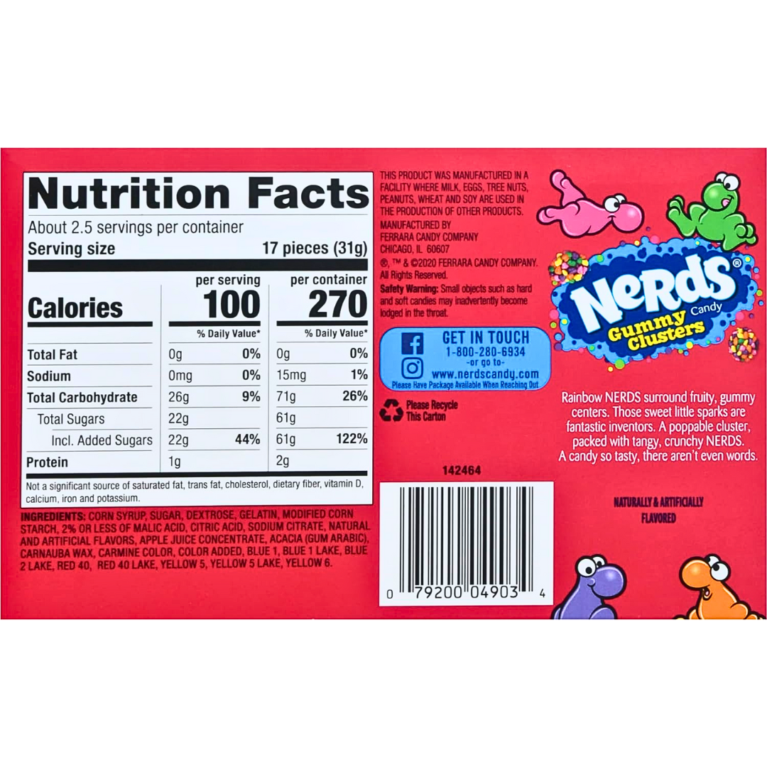 Nerds Gummy Clusters Theatre Box (3oz) Secondary image