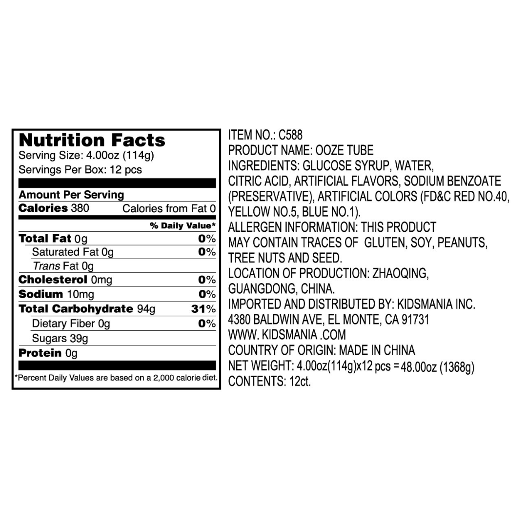 Ooze Tubes Candy Gel (4oz) Secondary image