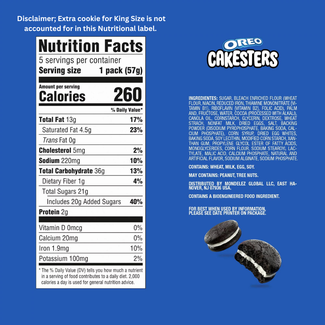 Oreo Cakesters King Size (3.03oz) Secondary image