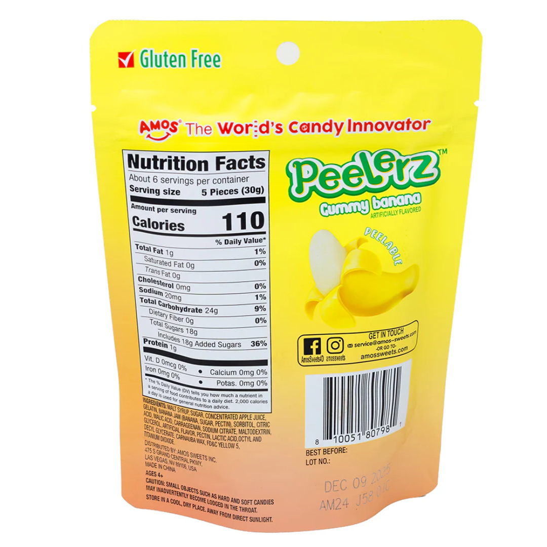 Amos Peelerz Gummy Banana (6oz)