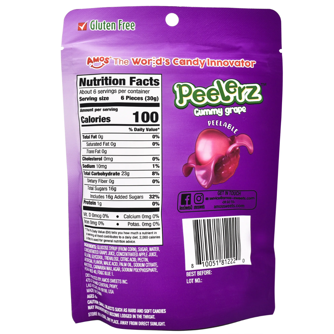 Peelerz Gummy Grape Peg Bag (6oz) Secondary image