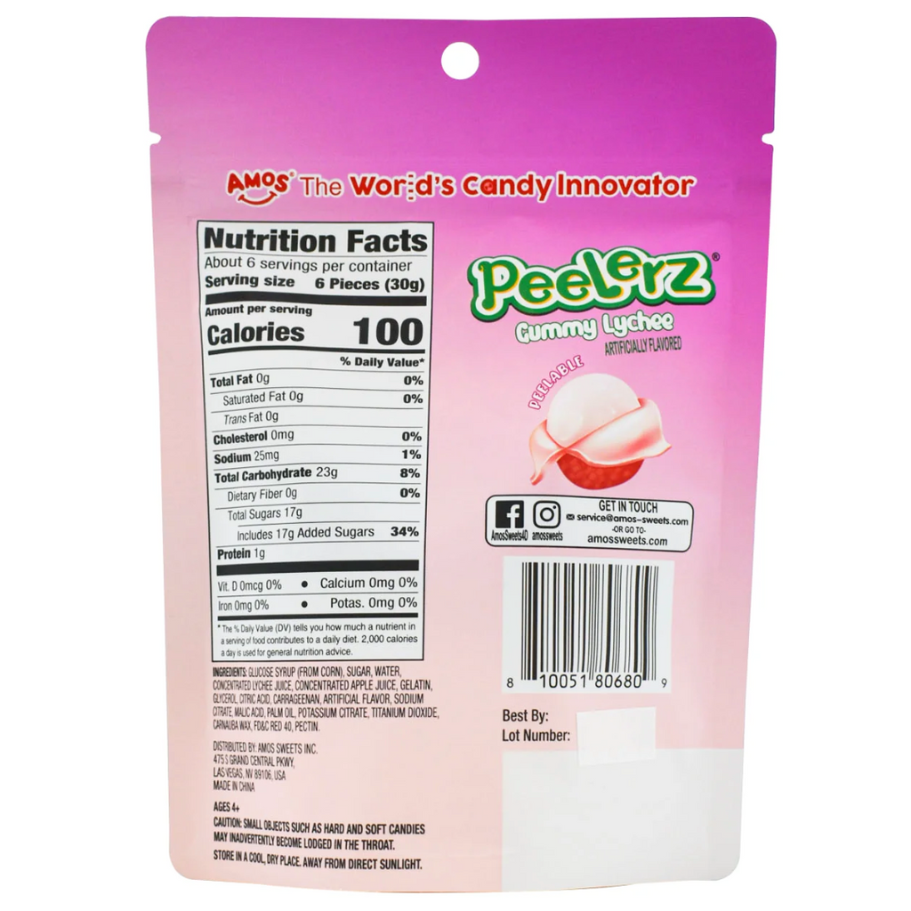 Peelerz Gummy Lychee (6oz)