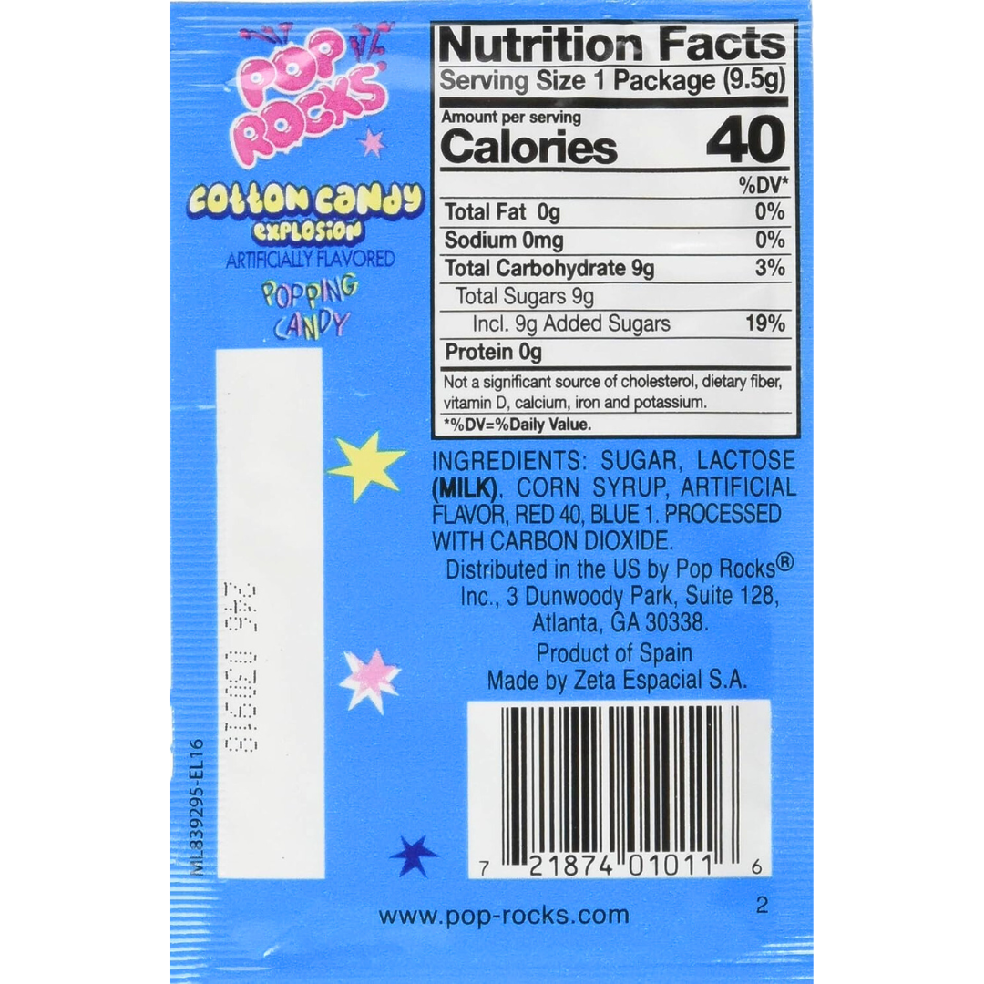Pop Rocks Cotton Candy (0.33oz)