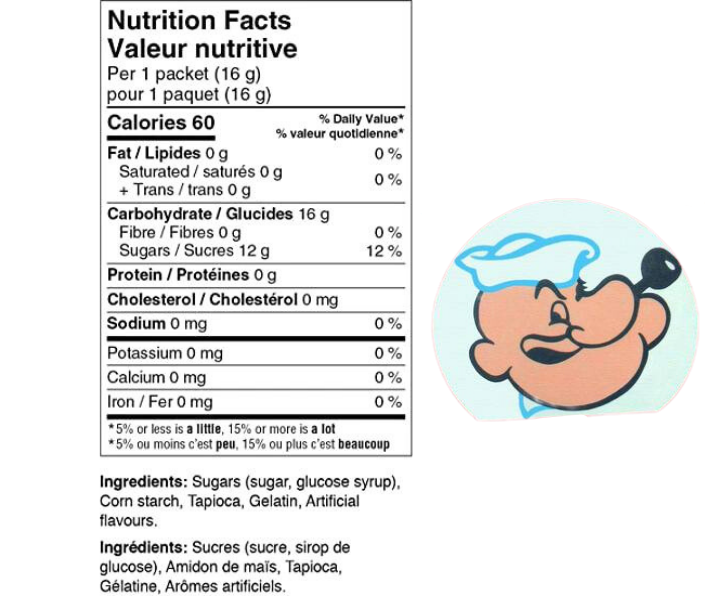 Popeyes Candy Sticks (0.56oz) Secondary image