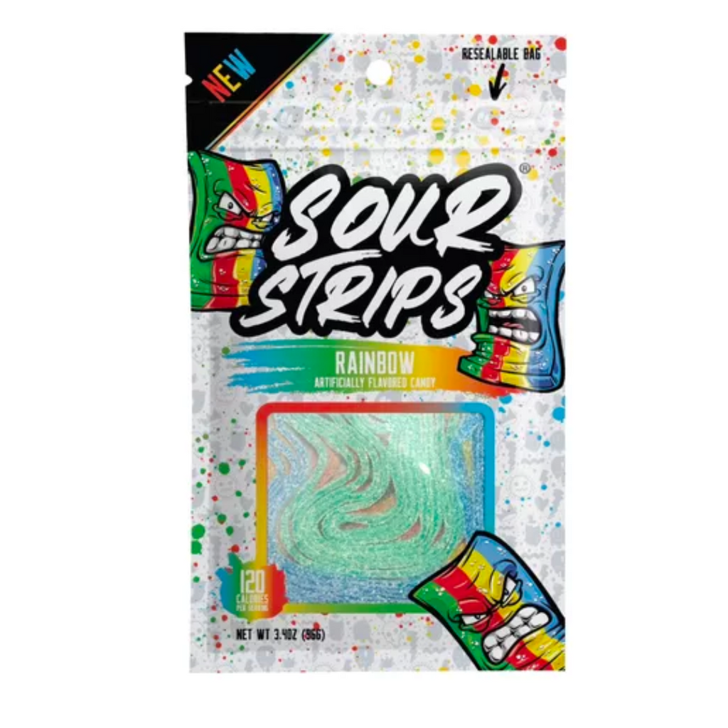 Sour Strips Rainbow Candy (3.4oz)