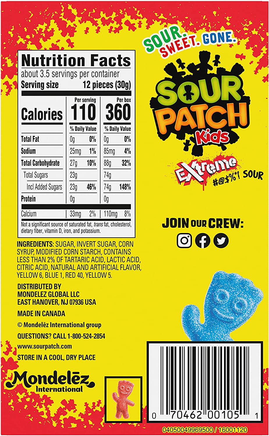 Theatre Box Sour Patch Kids Extreme (3.5oz)