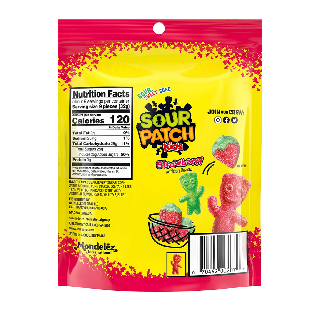 Sour Patch Kids Strawberry Peg Bag (3.6oz)