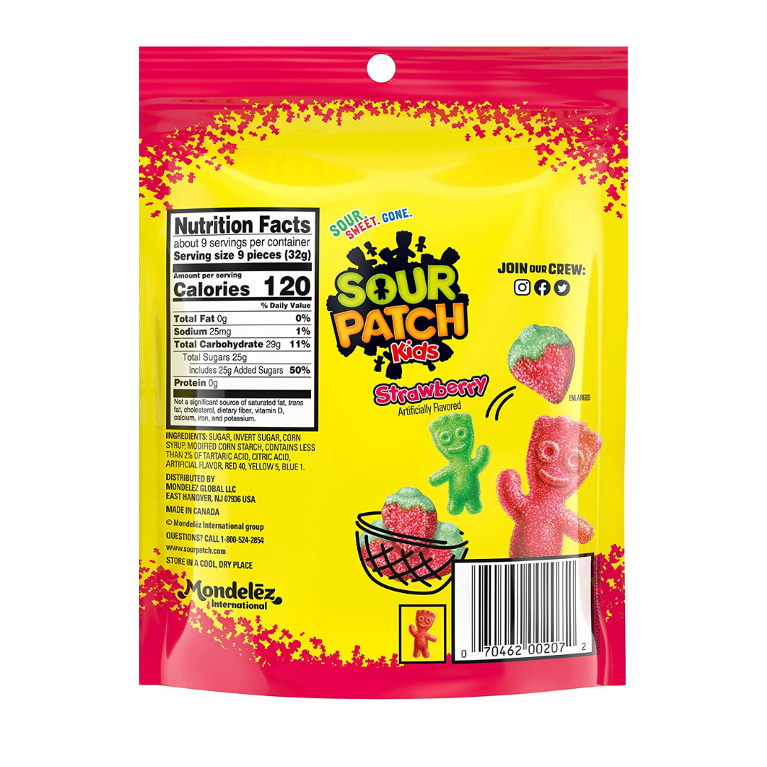 Sour Patch Kids Strawberry Peg Bag (3.6oz)