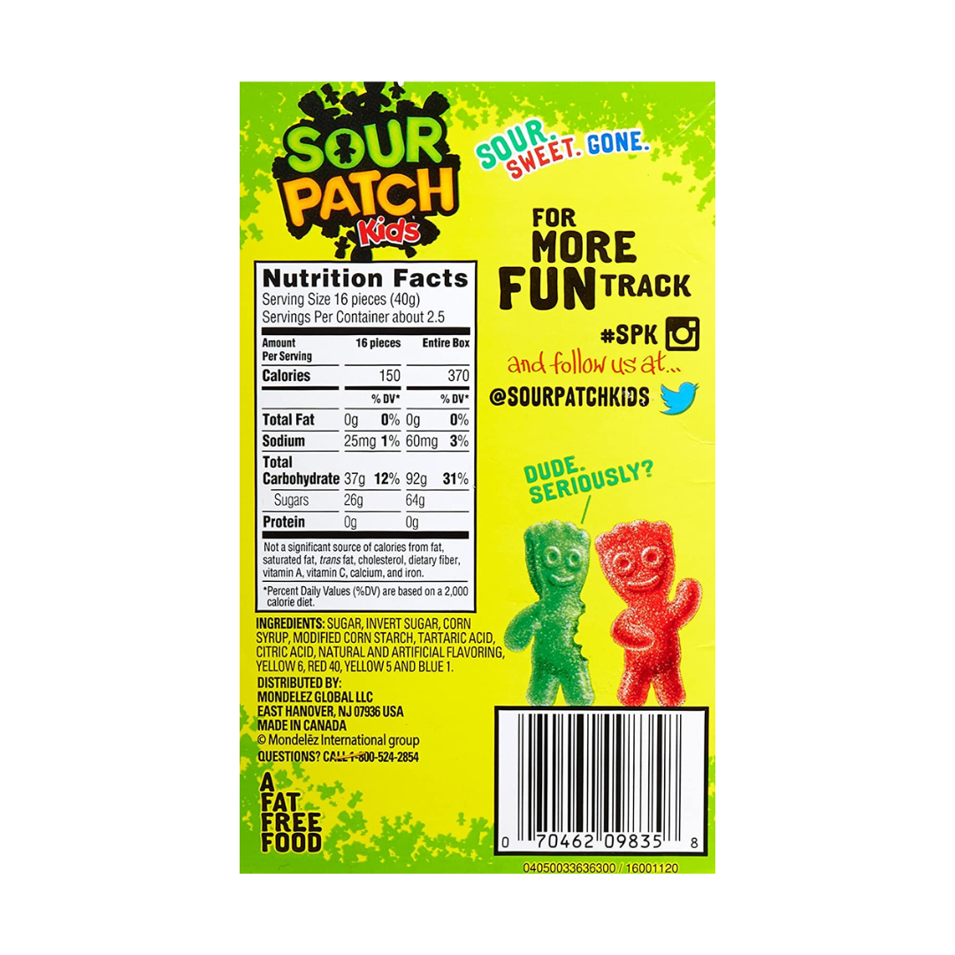 Sour Patch Kids Theatre Box (3.5oz) Secondary image