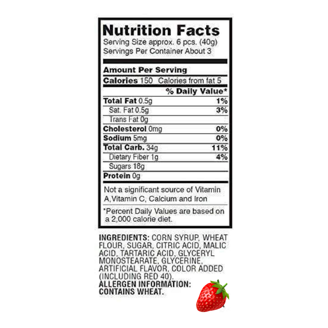 Sour Punch Straws Strawberry (2oz) Secondary image