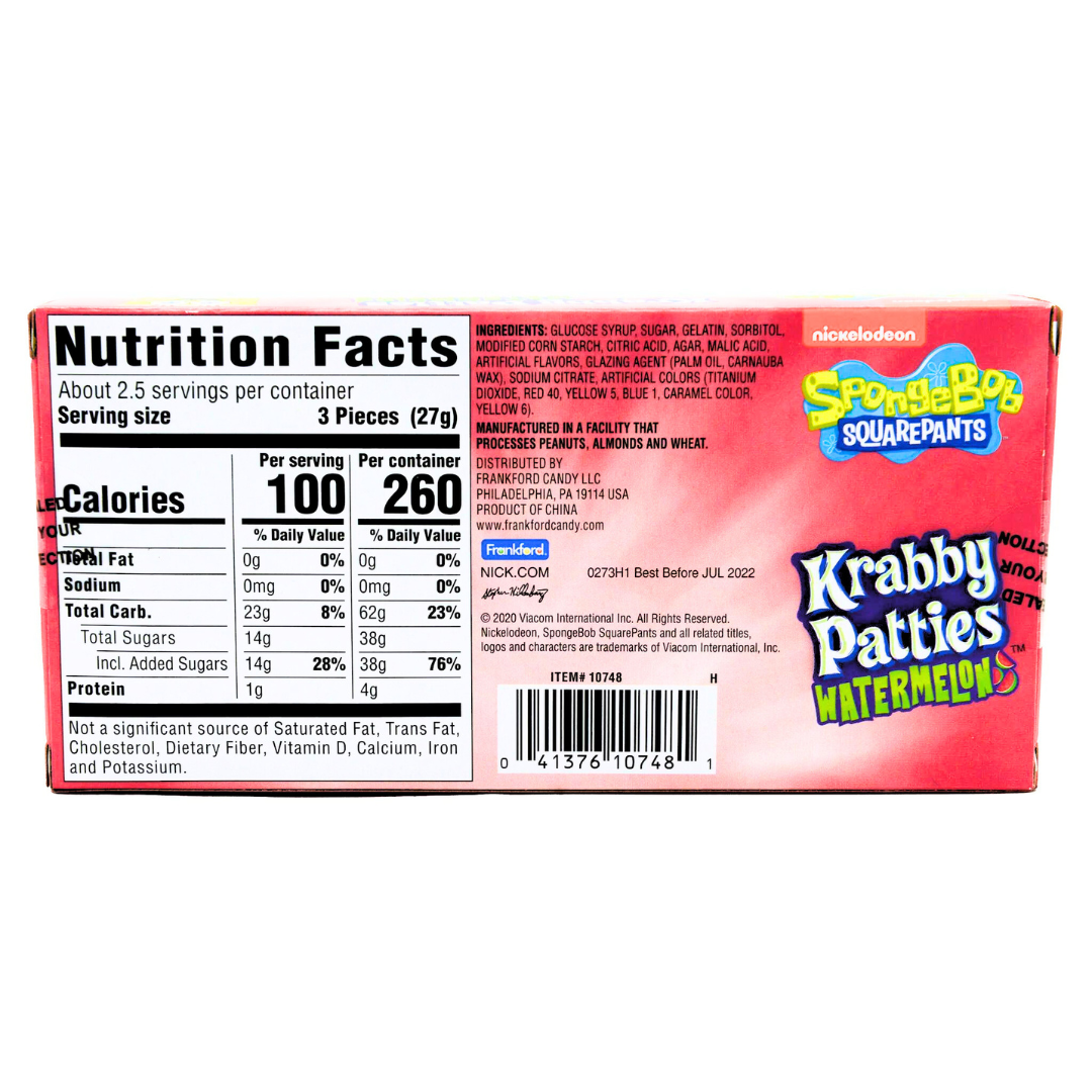 SpongeBob Krabby Patties Watermelon Theatre Box (2.54oz) Secondary image