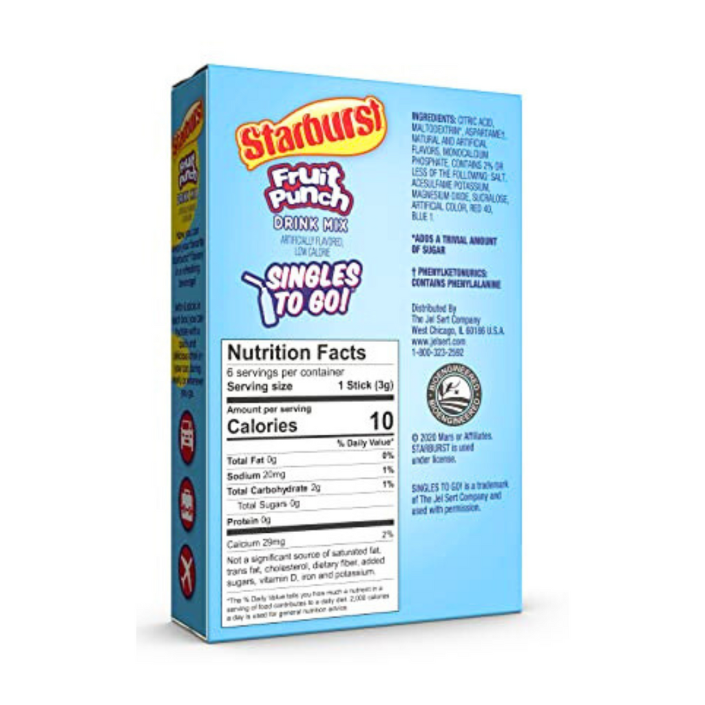 Starburst Fruit Punch Drink Mix Singles To Go (0.59oz)
