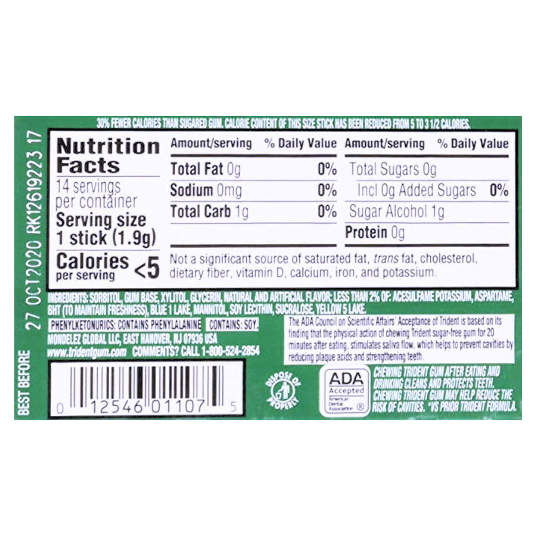 Trident Spearmint (2oz) Secondary image