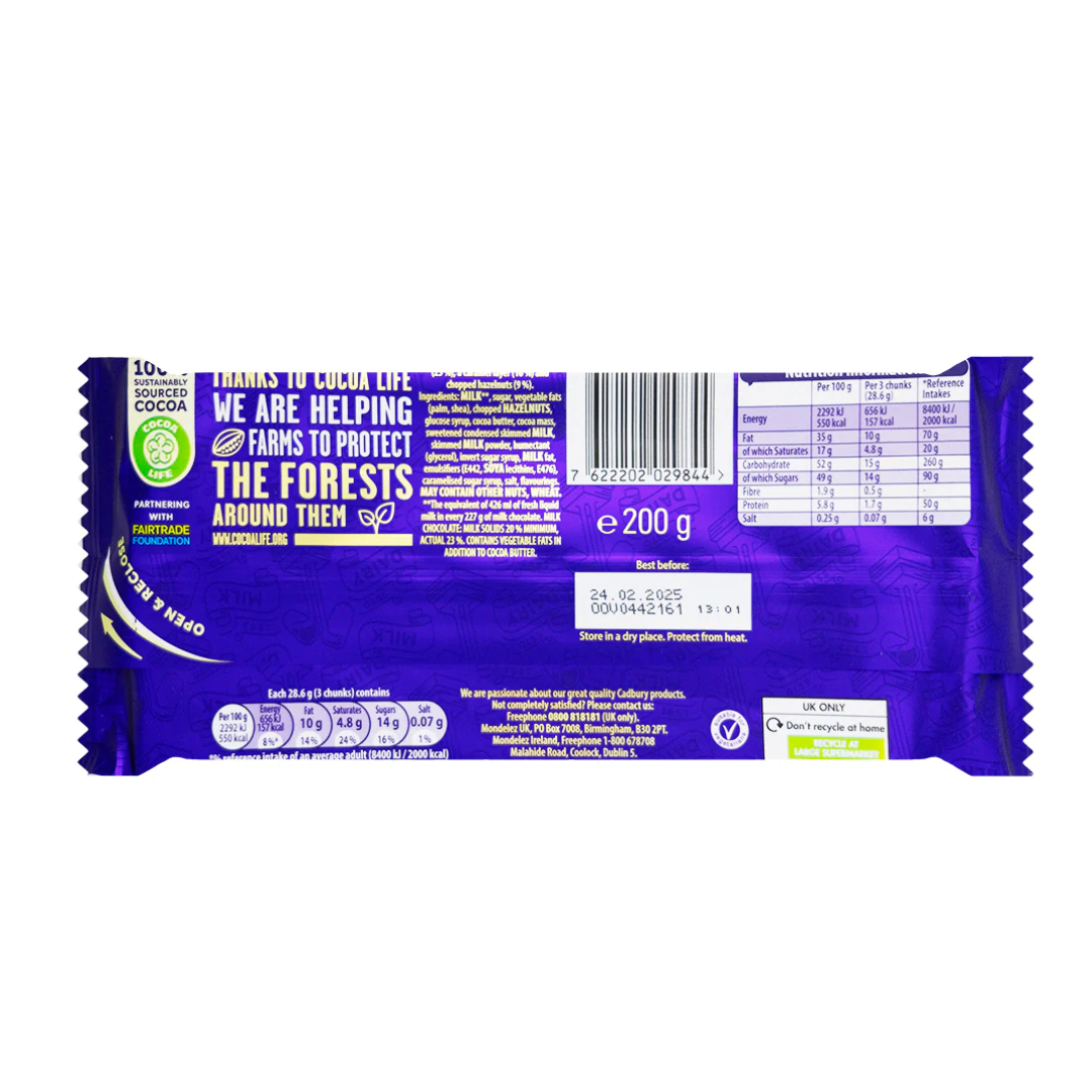 Cadbury Dairy Milk & More Caramel Nut Crunch (7.05oz)