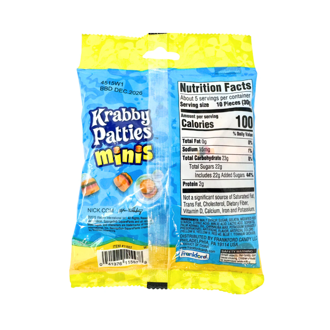 Krabby Patties Minis Peg Bag (5oz) Secondary image