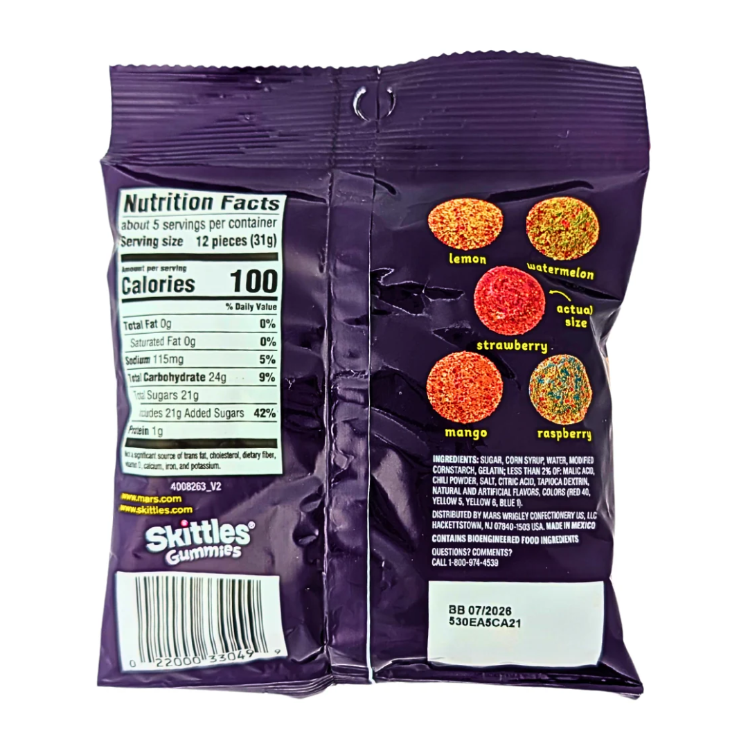 Skittles Gummies Fuego Peg Bag (5.8oz)