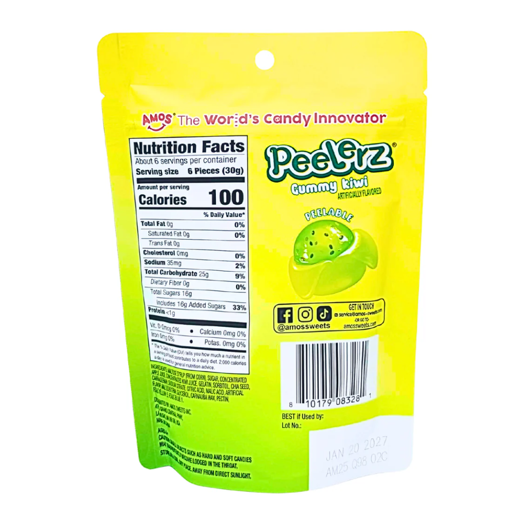 Peelerz Kiwi Peg Bag (6oz)