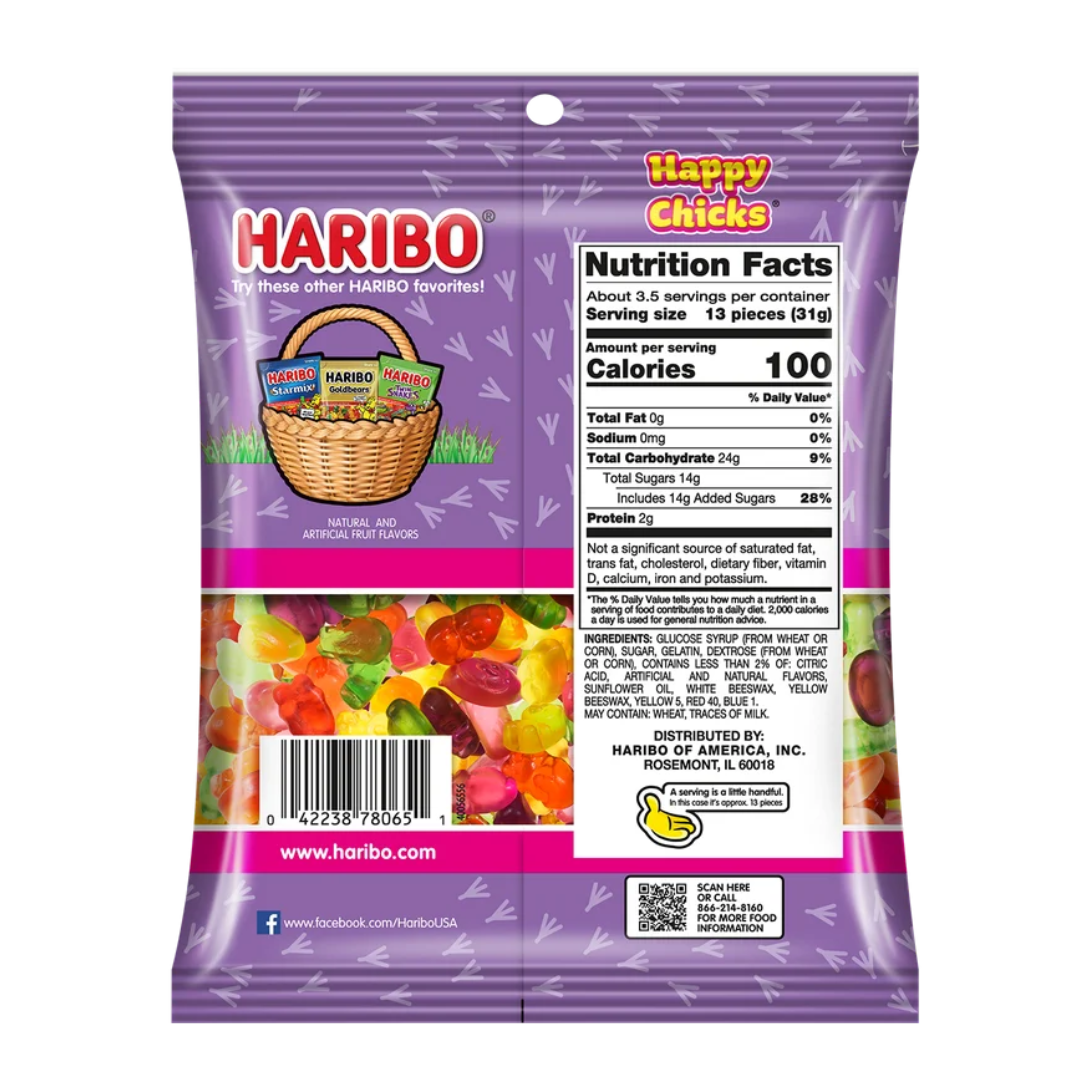 Haribo Happy Chicks Peg Bag (4oz)