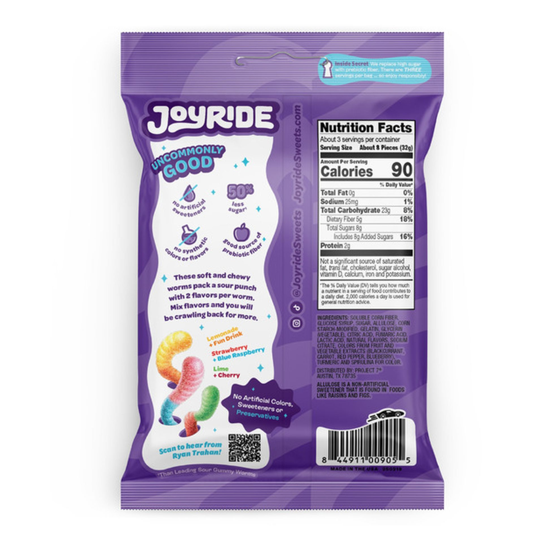 Joyride Sour Worms Gummy Candy (3.5oz) Secondary image