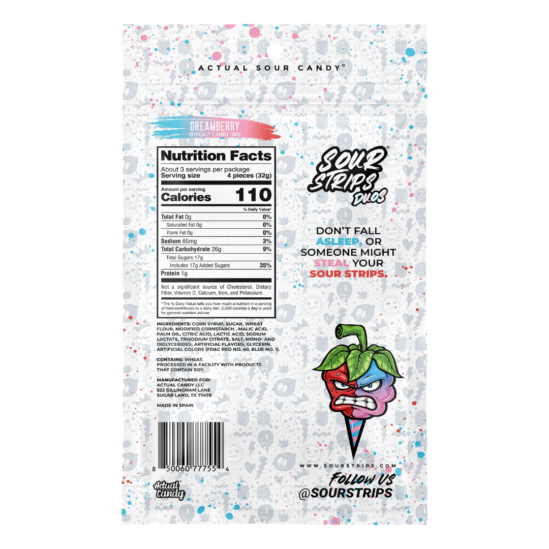 Sour Strips Dreamberry (3.4oz) Secondary image