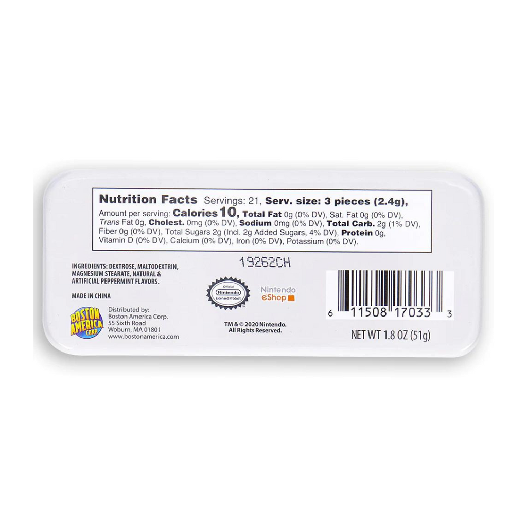 Boston America Nintendo Power Candy Tin (1.8oz)