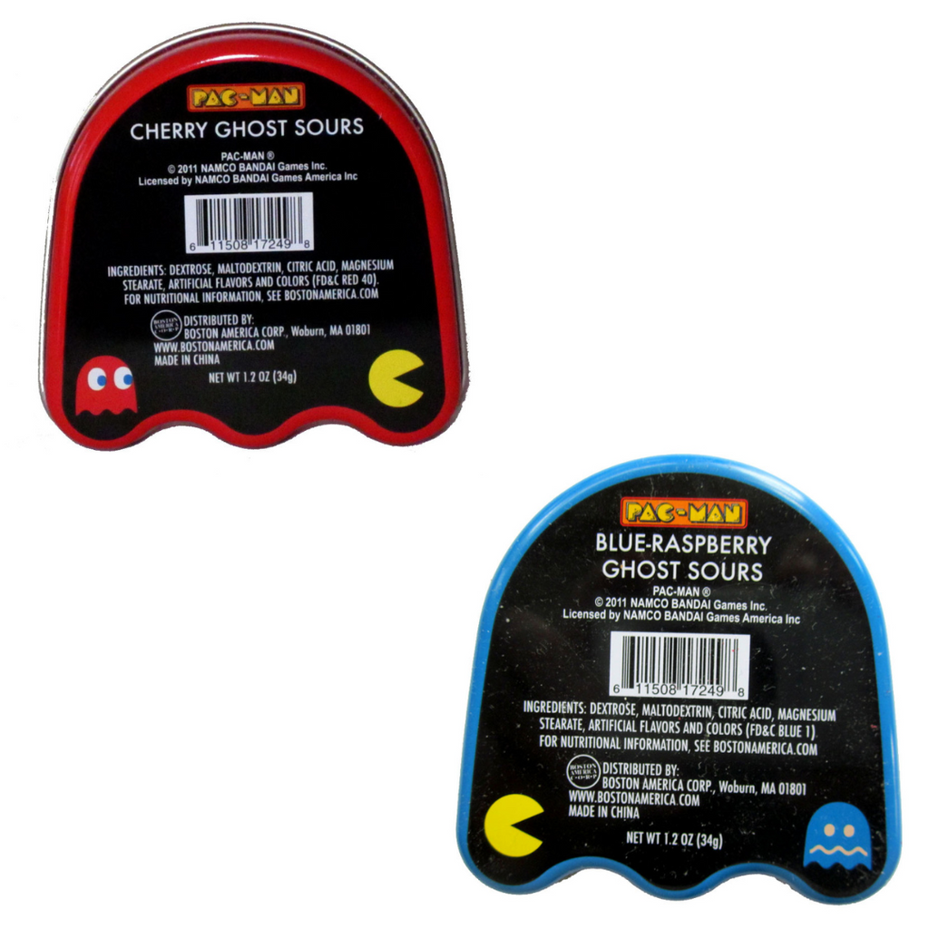 Boston America Pacman Ghost Sours Candy Tin (1oz)