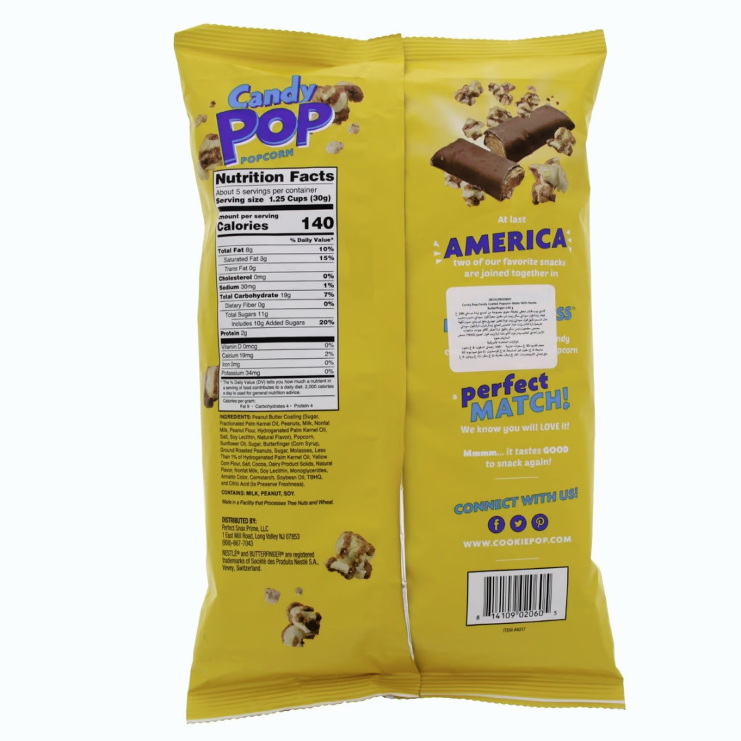 Candy Pop Popcorn Butterfinger (5.2oz) Secondary image